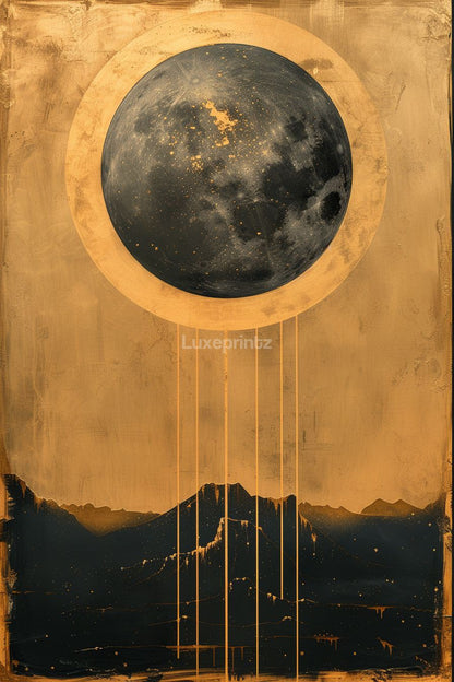 golden tears of luna-[Aluminium]-[Canvas]-[Poster]-[plexiglas]-luxeprintz