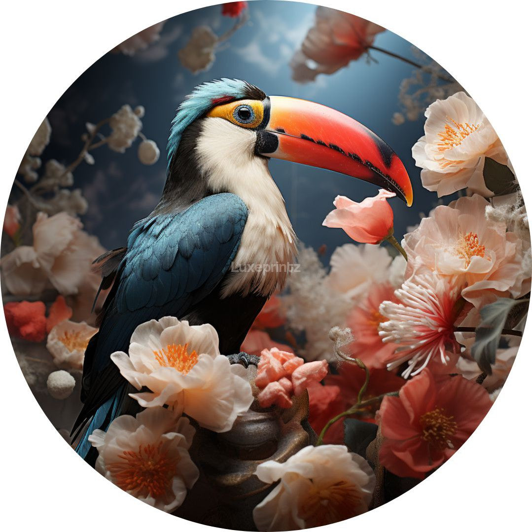 Bloom toucan-[Aluminium]-[Canvas]-[Poster]-[plexiglas]-luxeprintz