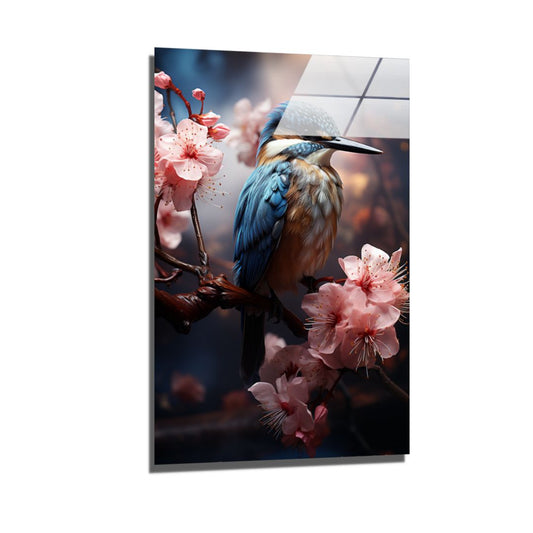 Blossom Kingfisher-[Aluminium]-[Canvas]-[Poster]-[plexiglas]-luxeprintz