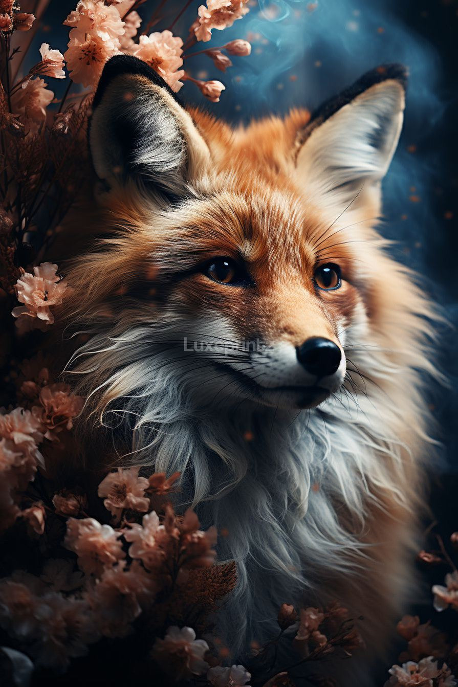Botanical Fox-[Aluminium]-[Canvas]-[Poster]-[plexiglas]-luxeprintz