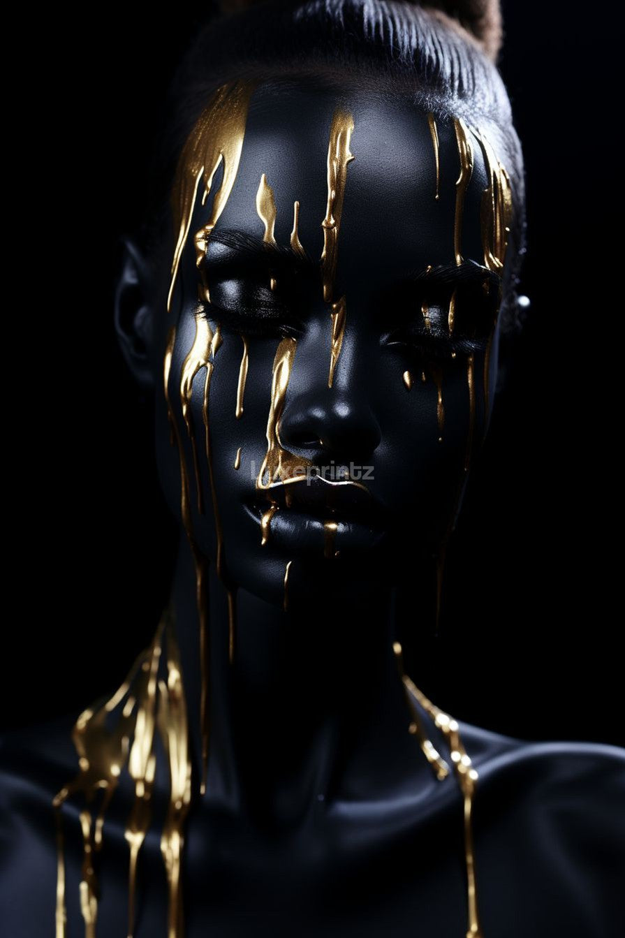 Dripping Gold-[Aluminium]-[Canvas]-[Poster]-[plexiglas]-luxeprintz
