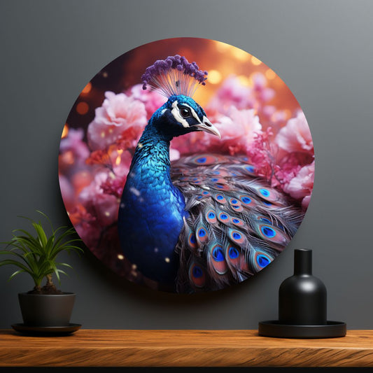 Floral Peacock-[Aluminium]-[Canvas]-[Poster]-[plexiglas]-luxeprintz