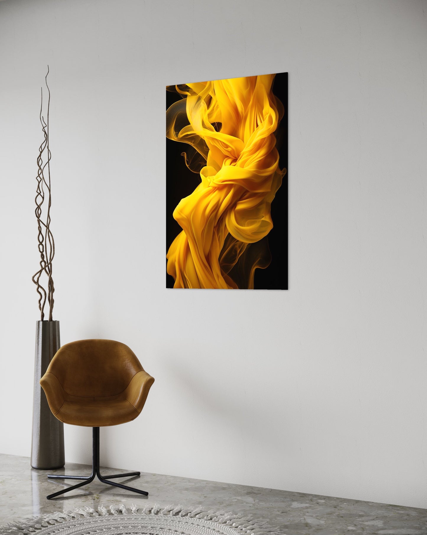 Black and gold smoke-[Aluminium]-[Canvas]-[Poster]-[plexiglas]-luxeprintz