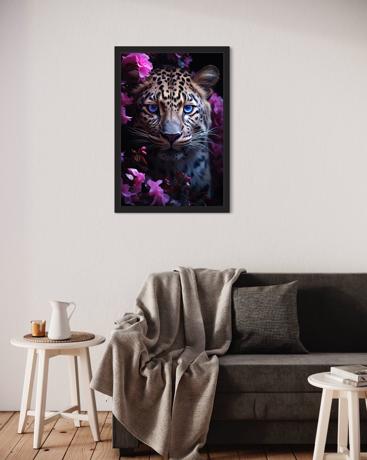 Purple Blossom Jaguar-[Aluminium]-[Canvas]-[Poster]-[plexiglas]-luxeprintz