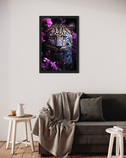 Purple Blossom Jaguar-[Aluminium]-[Canvas]-[Poster]-[plexiglas]-luxeprintz