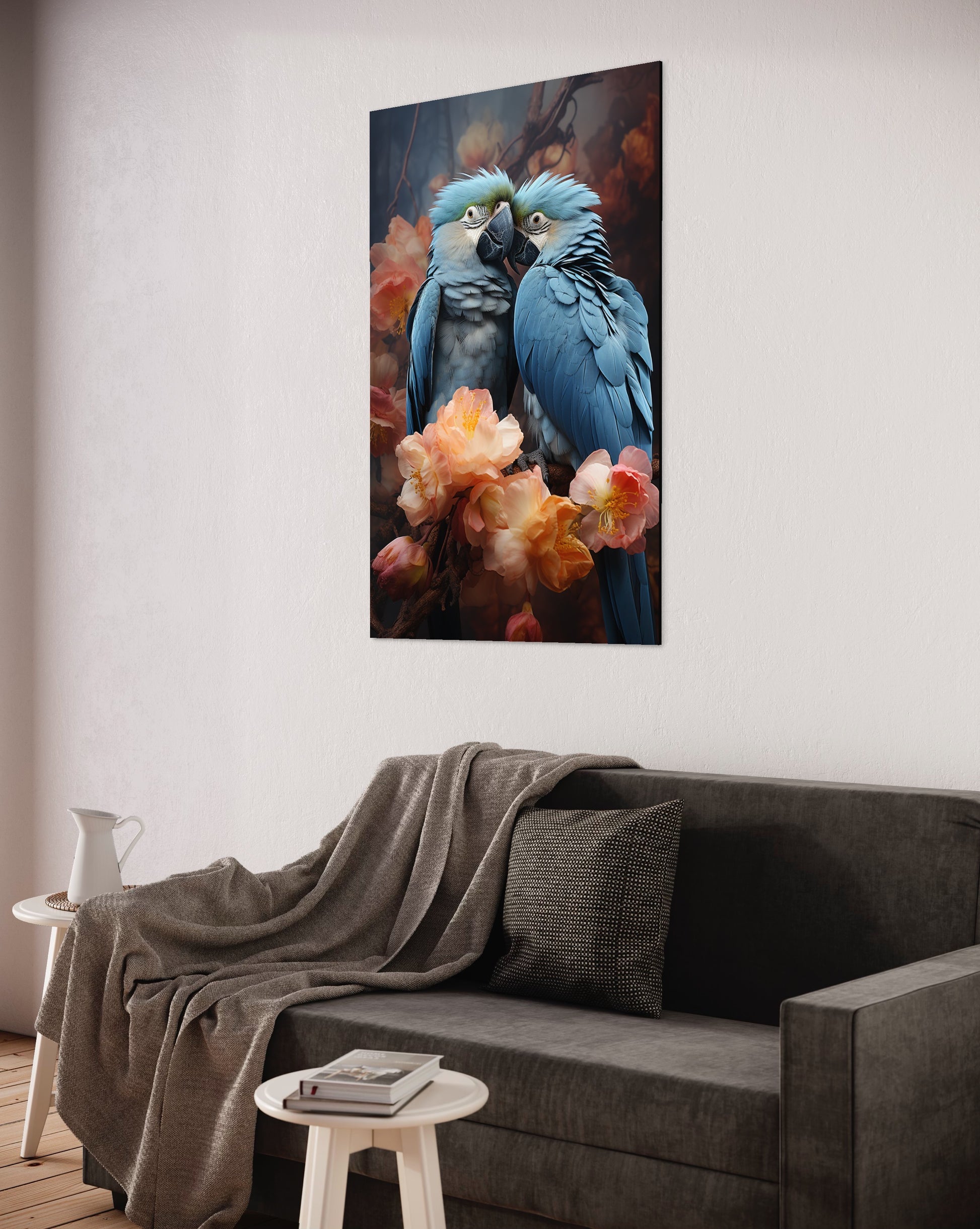 blue macaws-[Aluminium]-[Canvas]-[Poster]-[plexiglas]-luxeprintz