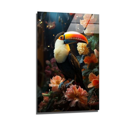 Botanical Toucan-[Aluminium]-[Canvas]-[Poster]-[plexiglas]-luxeprintz