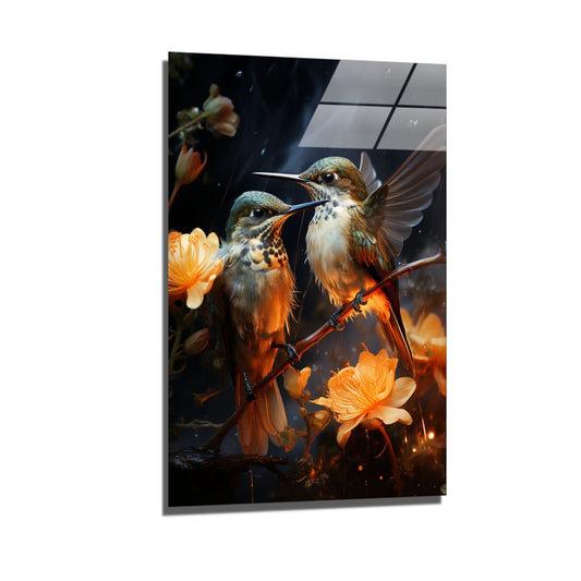 Majestic Hummingbirds-[Aluminium]-[Canvas]-[Poster]-[plexiglas]-luxeprintz