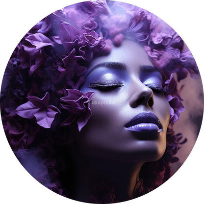 Lavender elegance circle-[Aluminium]-[Canvas]-[Poster]-[plexiglas]-luxeprintz