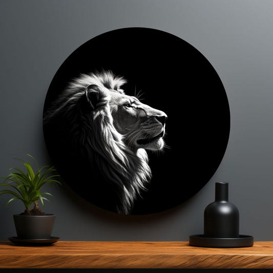 Moonlight Lion-[Aluminium]-[Canvas]-[Poster]-[plexiglas]-luxeprintz