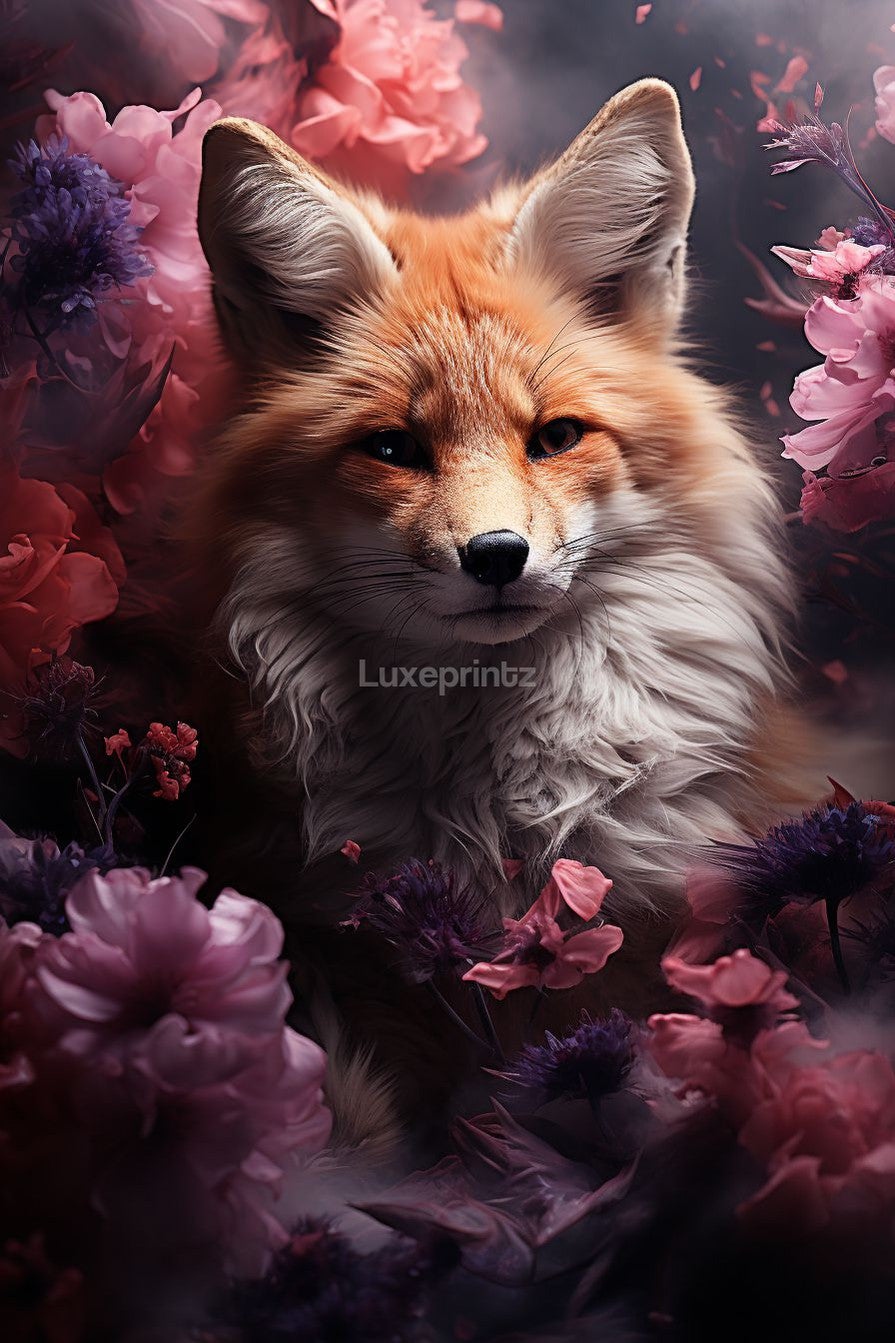 Mysterious Fox-[Aluminium]-[Canvas]-[Poster]-[plexiglas]-luxeprintz
