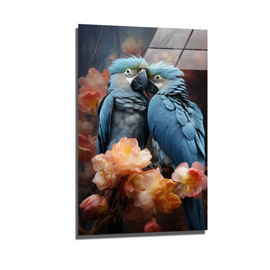 blue macaws-[Aluminium]-[Canvas]-[Poster]-[plexiglas]-luxeprintz