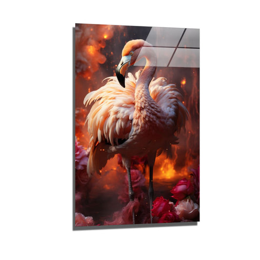 Flower Flamingo-[Aluminium]-[Canvas]-[Poster]-[plexiglas]-luxeprintz