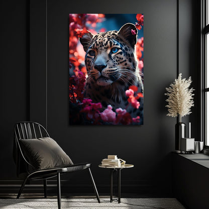 Red Blossom Jaguar-[Aluminium]-[Canvas]-[Poster]-[plexiglas]-luxeprintz