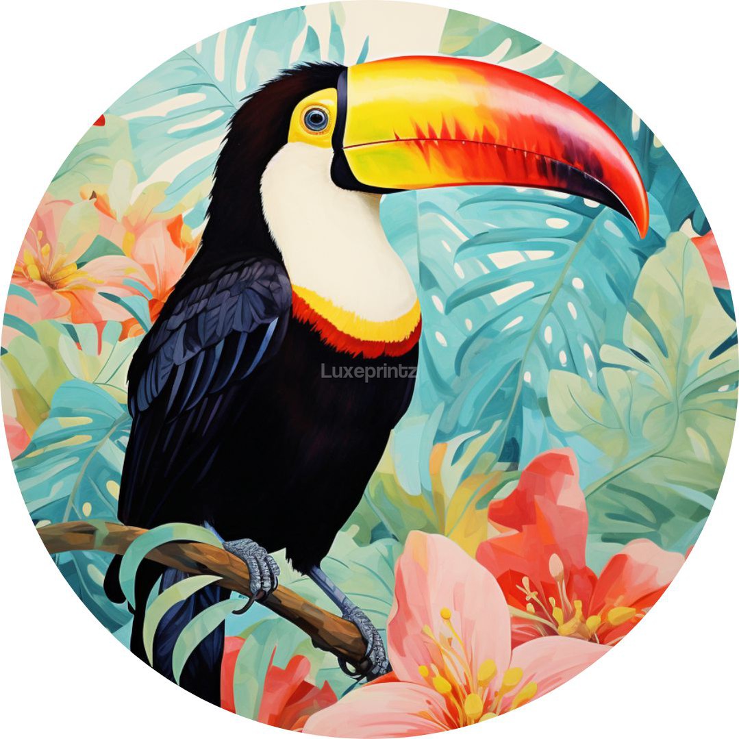 Tropical Toucan-[Aluminium]-[Canvas]-[Poster]-[plexiglas]-luxeprintz