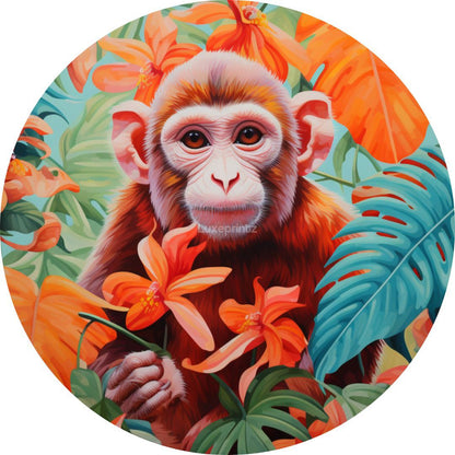 Tropical Monkey-[Aluminium]-[Canvas]-[Poster]-[plexiglas]-luxeprintz
