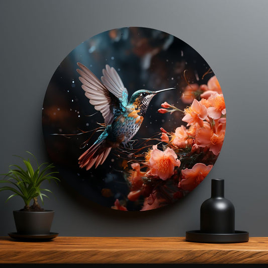 Vivid hummingbird-[Aluminium]-[Canvas]-[Poster]-[plexiglas]-luxeprintz