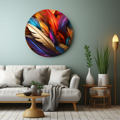 colorful feathers-[Aluminium]-[Canvas]-[Poster]-[plexiglas]-luxeprintz
