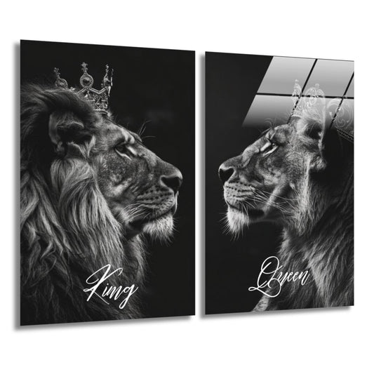 King & Queen / Bundel-[Aluminium]-[Canvas]-[Poster]-[plexiglas]-luxeprintz