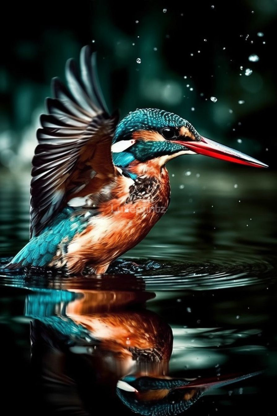 the kingfisher-[Aluminium]-[Canvas]-[Poster]-[plexiglas]-luxeprintz