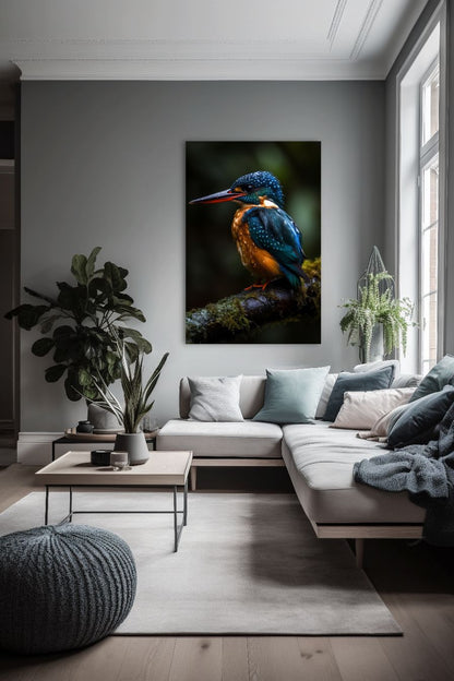 Kingfisher 3-[Aluminium]-[Canvas]-[Poster]-[plexiglas]-luxeprintz
