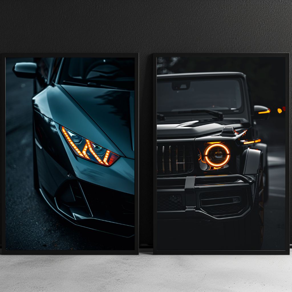 Lambo & G-wagon / Bundel-[Aluminium]-[Canvas]-[Poster]-[plexiglas]-luxeprintz