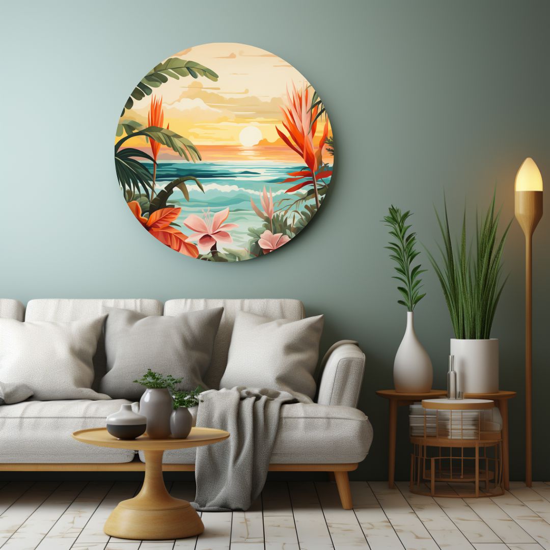 Tropical sunset-[Aluminium]-[Canvas]-[Poster]-[plexiglas]-luxeprintz