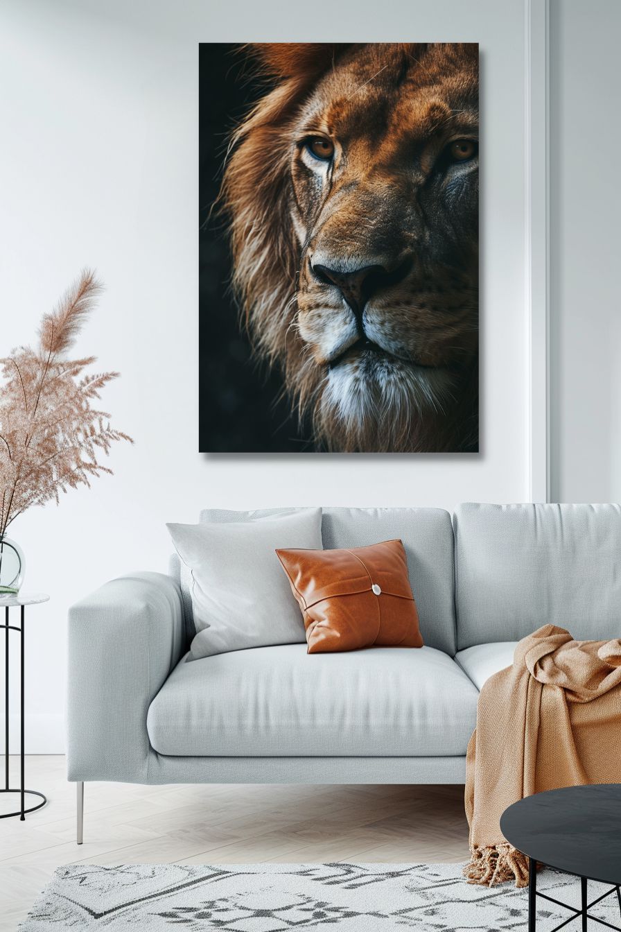 king lion-[Aluminium]-[Canvas]-[Poster]-[plexiglas]-luxeprintz
